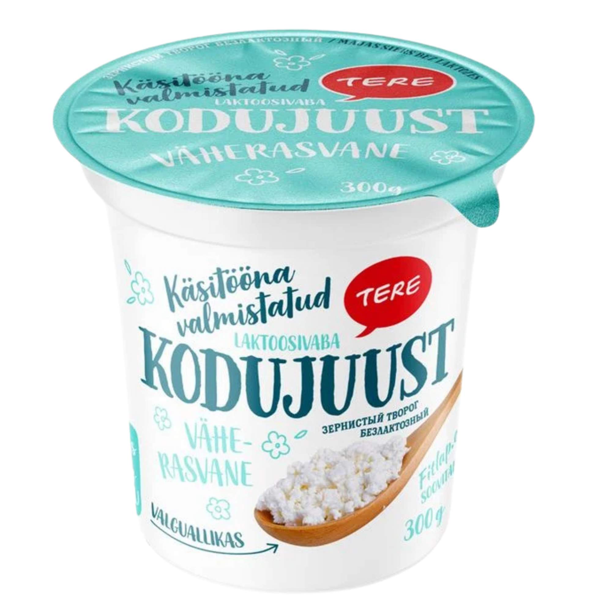 Tere kodujuust vähese rasvasisaldusega laktoosivaba